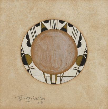 Gustave MIKLOS (1888-1967)
Decorative project
Ink,...