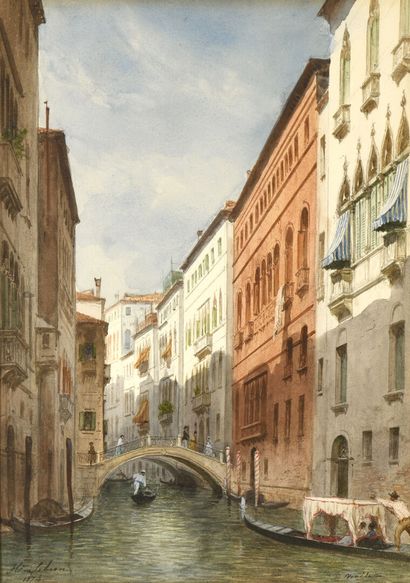 Hippolyte SEBRON (1801-1879)
Canal à Venise,...