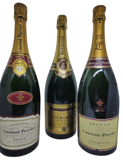 3 magnums of Champagne including:
- 2 LAURENT-PERRIER...