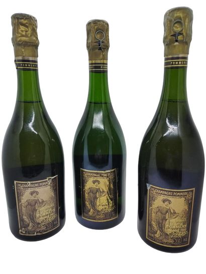 3 bottles of LOUISE DE POMMERY including...