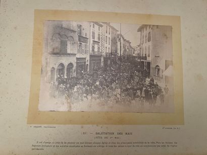 null Album "Souvenir des ostensions de Saint-Junien, 1890
album comprenant 24 photographies,...