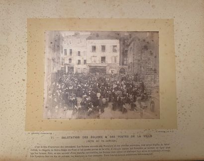 null Album "Souvenir des ostensions de Saint-Junien, 1890
album with 24 photographs,...