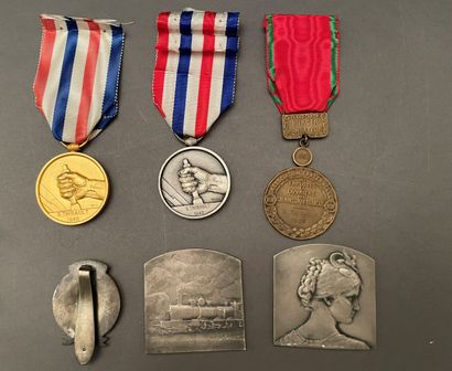 null Lot of medals including:
-Two medals of the national order of merit,
-Two miniatures...