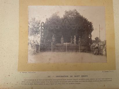 null Album "Souvenir des ostensions de Saint-Junien, 1890
album with 24 photographs,...