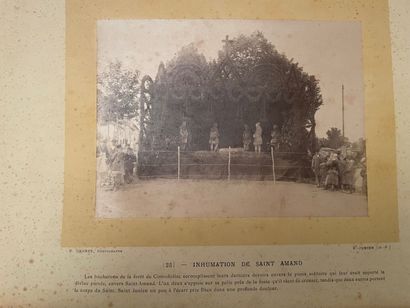 null Album "Souvenir des ostensions de Saint-Junien, 1890
album comprenant 24 photographies,...