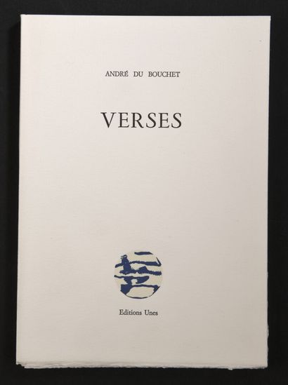 null André de BOUCHET - Miklos BOKOR
Verses. 1990. Editions Unes. One copy
Hors Commerce...