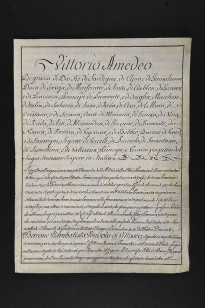 VICTOR-AMMÉDÉ III [Turin, 26 juin 1726 -...