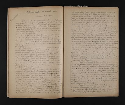 null [Le Pei Ho - MARSEILLE - ILE DE A RÉUNION]
Manuscrit autographe relié ; 91 pages...