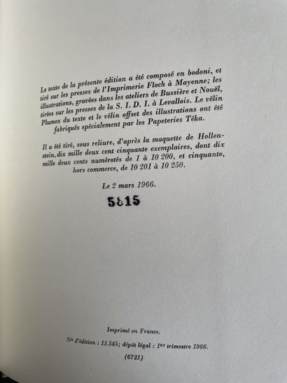null DOSTOÏEVSKI, "L'Idiot", NRF Gallimard, 1966
illustré par André MASSON, numéroté...