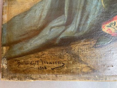 null Bénédict MASSON (1819-1893)
Italienne en prière
Huile sur toile signée et datée1878...
