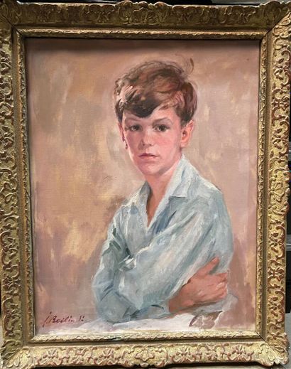 null Joseph BEILIN (1888-1983)
Portrait de jeune garçon
Huile sur toile, signée et...