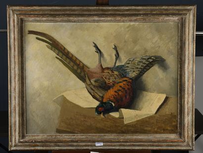 null Georges GUYOT (1885-1972)
Still life with a pheasant
Oil on canvas signed lower...