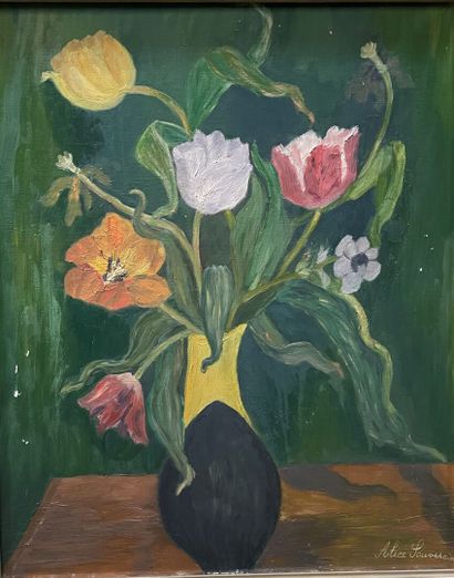 Alice SOUVERAIN (1905-1987)
Vase de fleurs...