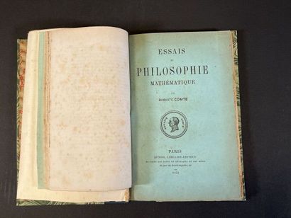 null COMTE, Auguste - Essais de philosophie mathématique. Paris, Dunod, 1878. In-8,...