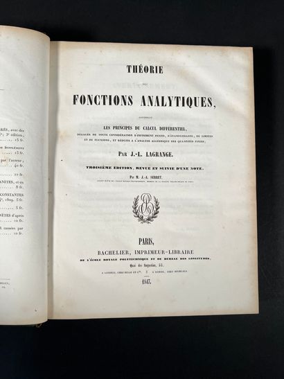 null LAGRANGE, Joseph Louis - Théorie des fonctions analytiques, contenant les principes...