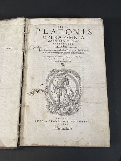 null PLATON - Divini Platonis Opera omnia Marsilio Ficino interprete. Recens editio...