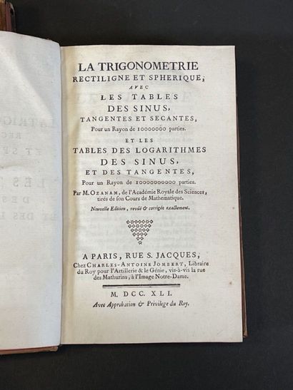 OZANAM, Jacques - La Trigonométrie rectiligne...