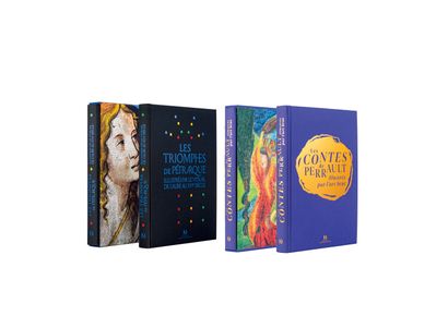 null EDITIONS DIANE DE SELLIERS
Petrarch's Triumphs illustrated by the stained glass...