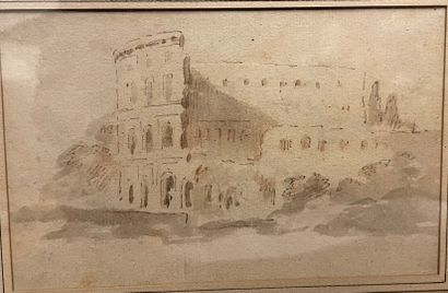 FRENCH SCHOOL circa 1800
The Colosseum
Pen...
