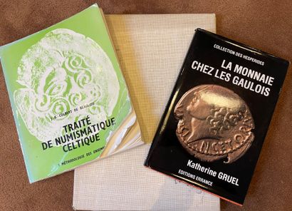 null Monnaies gauloises, lot de 3 ouvrages :
- Colbert de Beaulieu, Traité des monnaies...