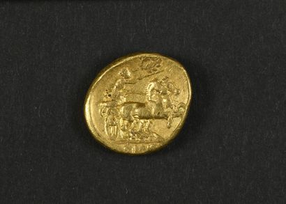 null Macédoine - Philippe II.
Statère d’Or frappé à Pella (8,43 g - Le Rider 4).
Provient...