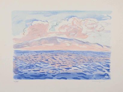 Albert MARQUET L'Adriatique pour «Dix estampes Originales». 1947. Lithographie. 255...