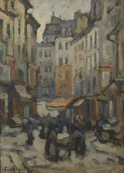 Frédéric FIEBIG (1885-1953)
La rue Mouffetard
Huile...