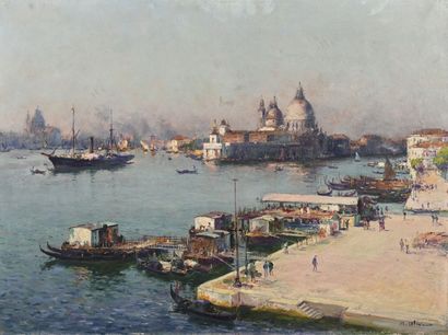 Jean-Baptiste OLIVE (1848-1936)
Vue de Venise,...