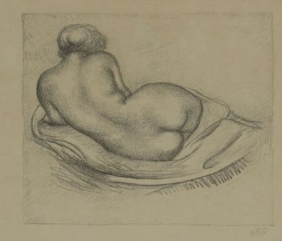 Aristide MAILLOL (1861-1944)
Femme nue étendue...