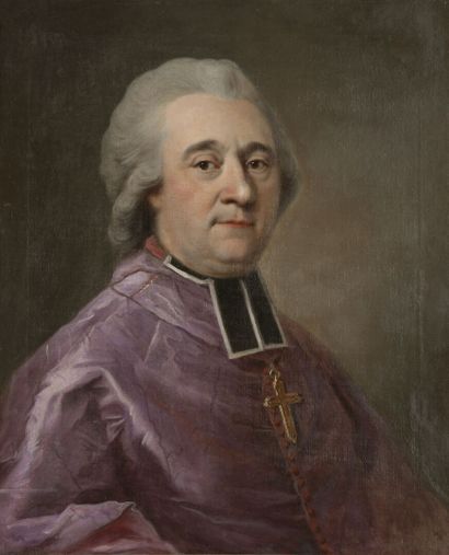 École FRANCAISE vers 1760
Portrait d'un évêque
Toile
69...
