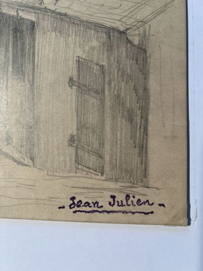null Jean JULIEN (1888-1974)
Rue de Montmartre
Graphite on paper, signed lower right...