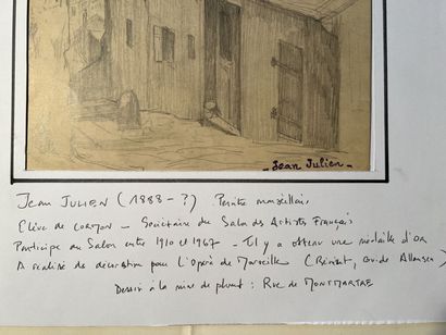 null Jean JULIEN (1888-1974)
Rue de Montmartre
Graphite on paper, signed lower right...