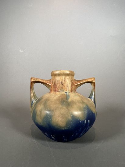 null DENBAC (attributed to)
	Stoneware vase with spherical body and tubular neck...