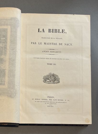 null BIBLE - The Bible, translation of the Vulgate, by Le Maistre de Sacy. Old Testament...