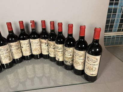 null 13 bottles of Château CAMENSAC Grand Cru Classé HAUT-MEDOC 1999, very dirty...