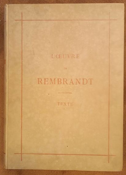 null Rembrandt's work described and commented by Charles Blanc.
Boards - Texts -...