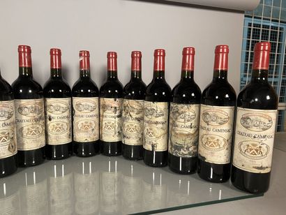 null 13 bottles of Château CAMENSAC Grand Cru Classé HAUT-MEDOC 1999, very dirty...