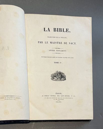 null BIBLE - The Bible, translation of the Vulgate, by Le Maistre de Sacy. Old Testament...