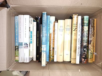null Lot of miscellaneous books, mainly on French castles and travel.
7 boxes. 

Sold...