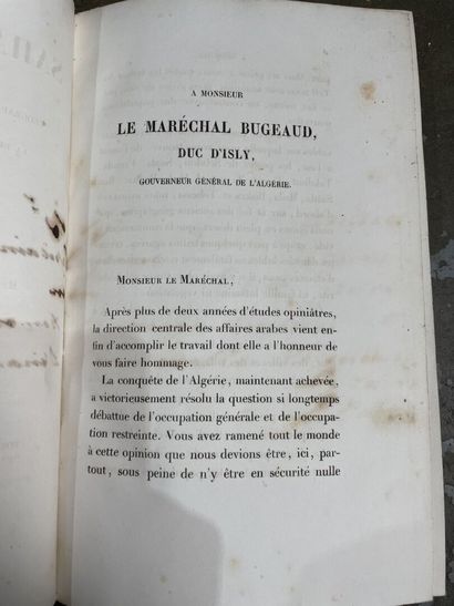 null DAUMAS Eugène, Le Sahara algérien with autograph dispatch from the author, ...