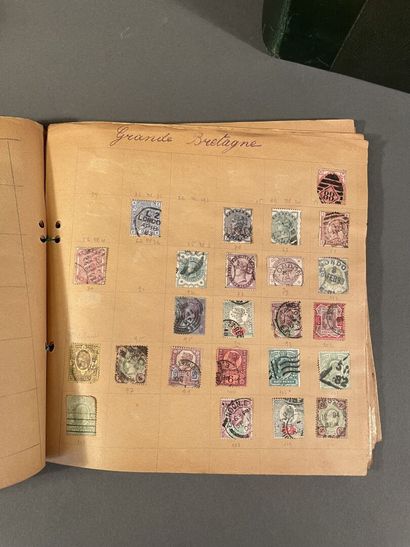 null Set of 7 French stamp albums.
One small unbound album is included.