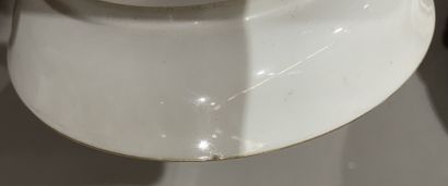 null Porcelain cup and saucer, dated 58 and 59. 
SEVRES
H cup: 6.5 cm - Diam saucer:...