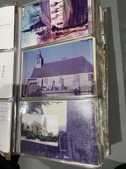 null Set of 3 albums of postcards from the Nord Pas-de-Calais region, mainly featuring...