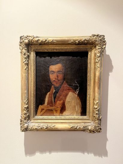 null 19th century French school
Self-portrait 
Oil on canvas.
Significant tears.
27.5...