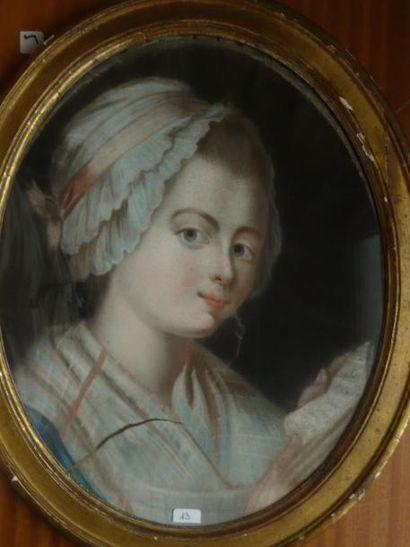 École française XVIIIe siècle Portrait d'une mère et de ses trois filles Suite de...