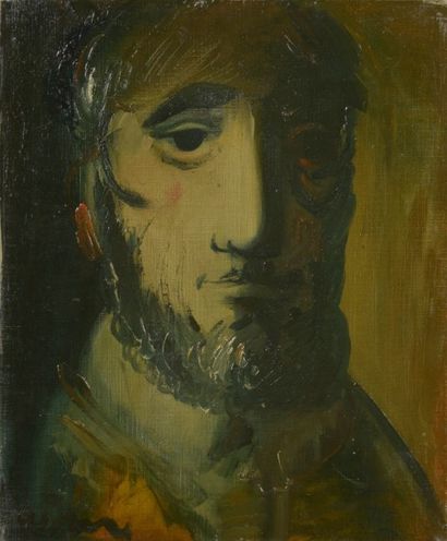 Sylvain VIGNY (1902-1970) Portrait d'homme Huile sur toile signée en bas à gauche....
