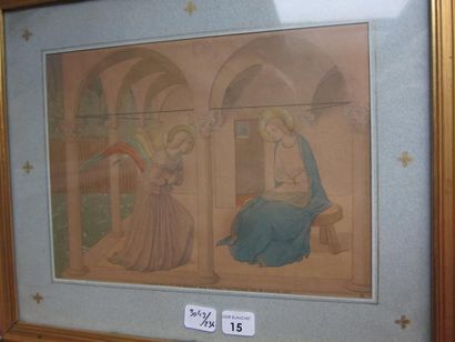D'après Fra Angelico Annonciation Dessin et dessin Adoration des mages.