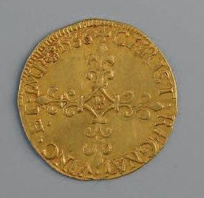 null CHARLES IX (1560-1574). Écu d'or au soleil. Rouen. 1566. (Dy. 1057, L. 890)....