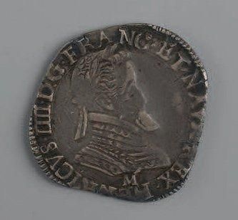 null HENRI IV (1589-1610). ½ franc. Toulouse. 1607. (Dy. 1212A). Arg. 6,91 g. TB...