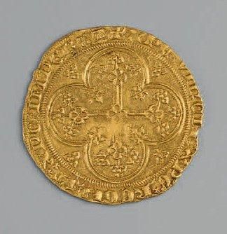 null PHILIPPE VI (1328-1350). Écu d'or à la chaise. (Dy. 249, L. 262). Or. 4,51 g....
